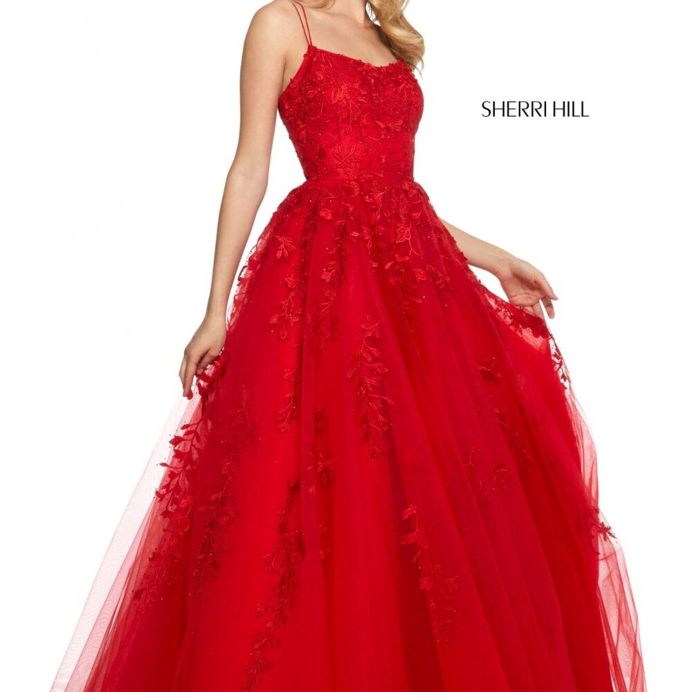 Red Sherri Hill dress, size 4